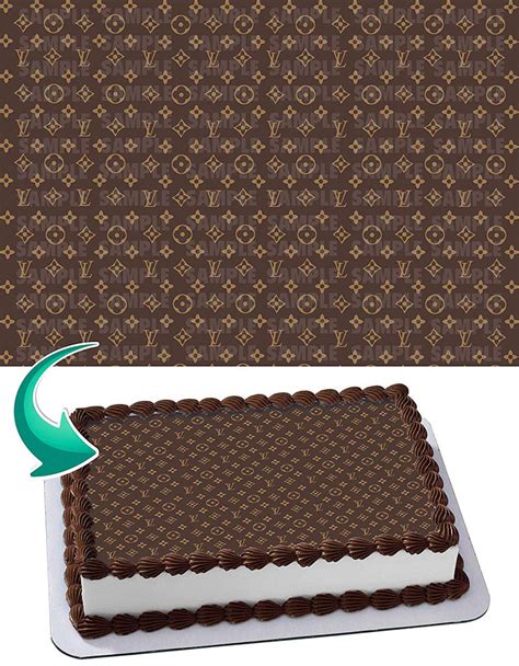 edible louis vuitton cake decorations|Louis Vuitton edible cake.